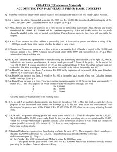 Chapter 2: ACCOUNTING FOR PARTNERSHIP FIRMS: BASIC