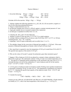 Practice Midterm 1 Ch 9, 10