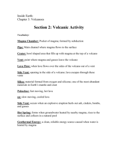 Section 2: Volcanic Activity