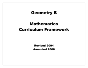 Geometry B Course