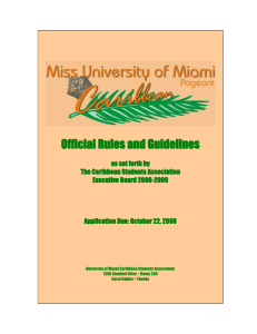 The History of Miss University of Miami Caribbean