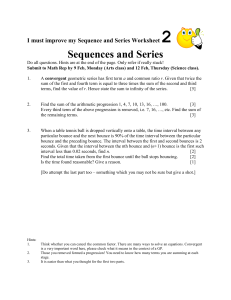 I must improve my Sequence and Series Worksheet 2