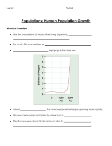 Populations Student Notes 5 3