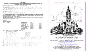 03-17-2013 Order of Worship - St. Paul's United Methodist Church