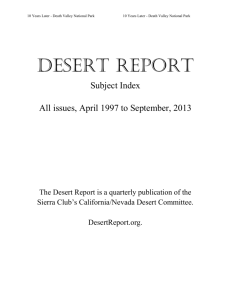 Desert-Report