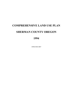 Comprehensive Land Use Plan