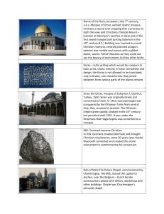 Dome of the Rock, Jerusalem, late 7th century, a.k.a. Mosque of