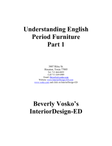 Understanding English Period Furniture Handouts - InteriorDesign-ED
