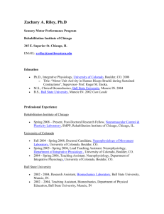 Detailed resume in pdf format - The Sensory Motor Performance