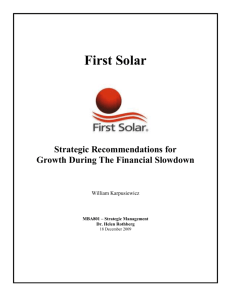 ISP First Solar Final_Report