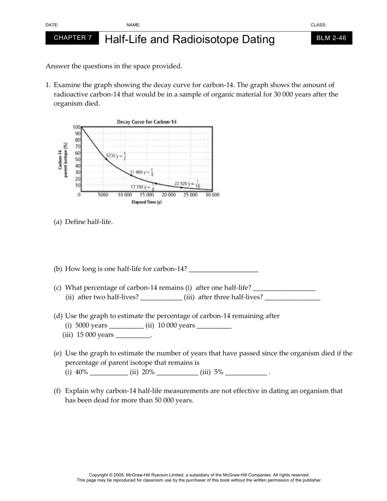 Half-Life Worksheet 2