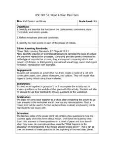 BSC 307 5-E Model Lesson Plan Form