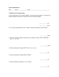 Chem Gas Worksheet 5