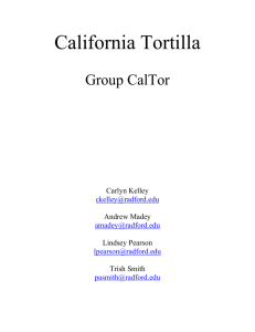 California Tortilla Report