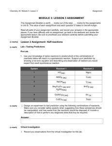 Module 3 Lesson 3 Assignment