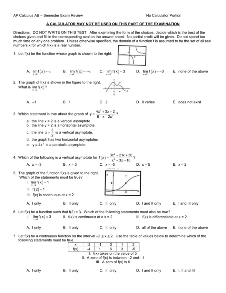 ap calculus ab exam review