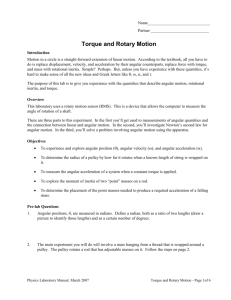 Torque and Rotary Motion 3.0