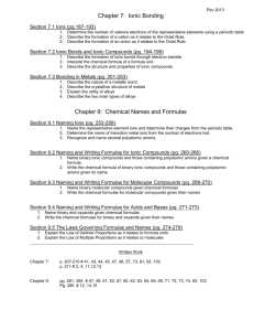 Ionic Compounds