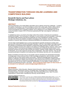 Transformation Through Online Learning and
