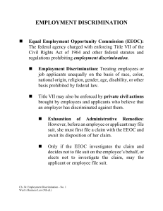 34: Employment Discrimination