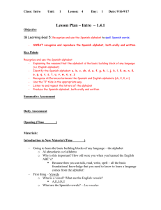 Lesson Plan Template - DC Spanish Resources