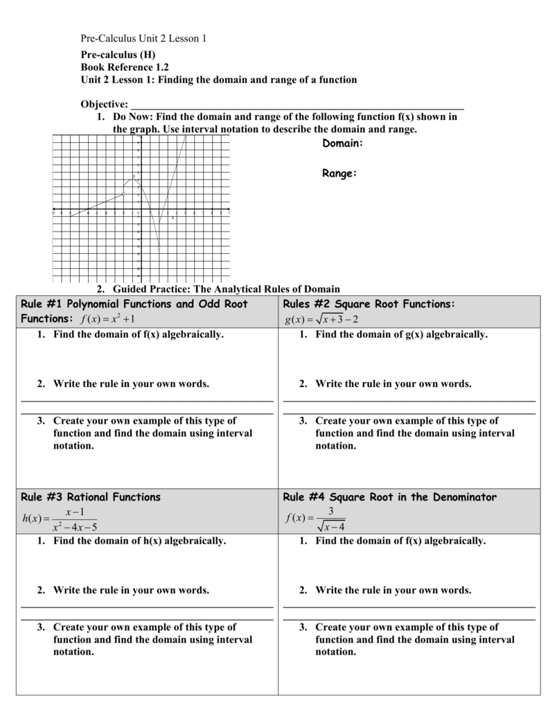 Interval Notation Worksheet With Answers