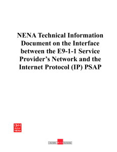 NENA TID - Network to IP PSAP Interface
