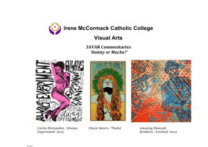 Year 12 3A Program 2015 - Irene McCormack Catholic College