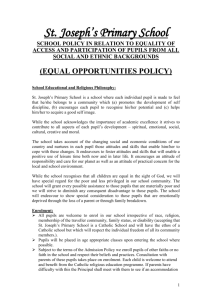 Equal Opportunities Policy - St. Joseph's Primary School, Macroom