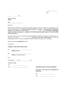 7530 - Commitment Letter - Oil and Gas