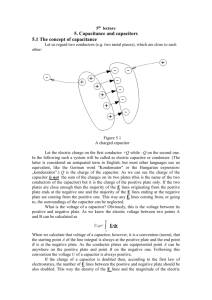 5th lecture capacitors