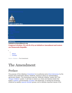 The Amendment - InitiativesAmendment.org