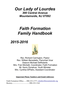 Family Handbook 2015-2016