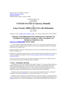 Slip Copy, 2011 WL 4345243 (E.D.Mich.) Motions, Pleadings and