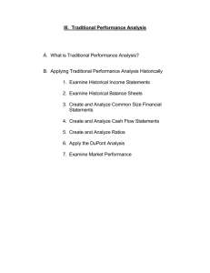 Traditional Performance Analysis