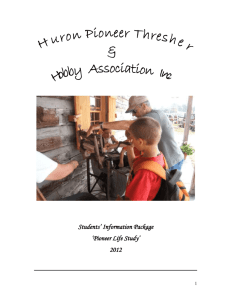 sample outline - Huron Pioneer Thresher and Hobby Association