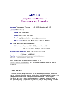 AEM 412 - Computer Science