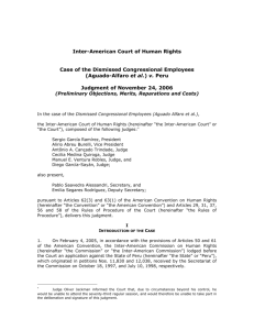 The Commission's arguments - Corte Interamericana de Derechos