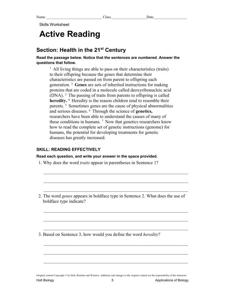 Ch 2 Sec 1 Active Reading