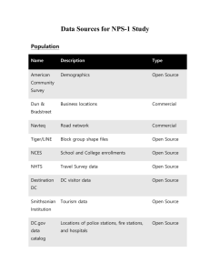 Data Sources for NPS-1 Study Population Name Description Type