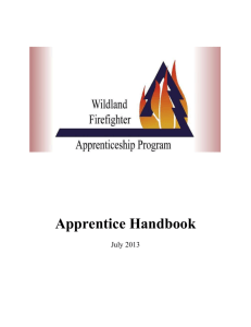 Apprentice Handbook - Wildland Firefighter Apprenticeship Program