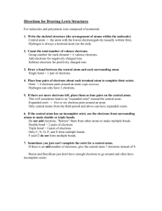 Directions for Drawing Lewis Structures