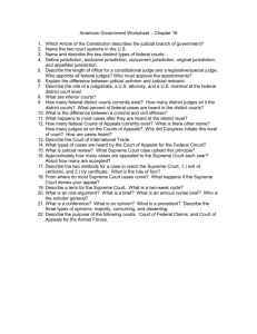 American Government Worksheet – Chapter 18