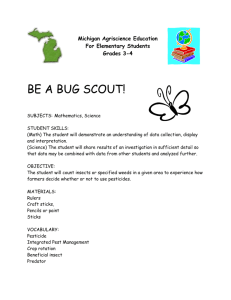 Be a bug Scout