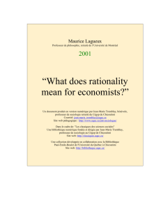 “What does rationality mean for economists ”.