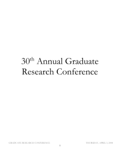 29th Annual Graduate Research Conference