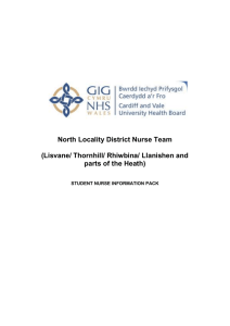 North Locality District Nurse Team (Lisvane/ Thornhill/ Rhiwbina