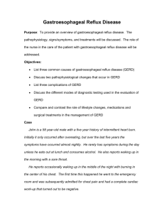 Title: Gastroesophageal Reflux Disease