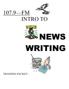 News Training Packet