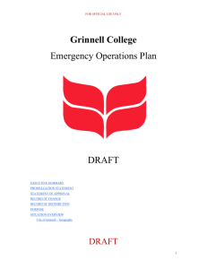 New Emergency Operations Plan (Draft)